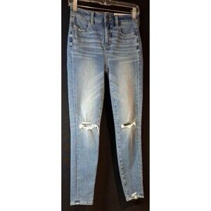American Eagle -Dream Blue The Dream Jean High Rise Jegging Size 0 Short 25W NWT